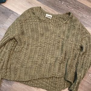 Army Green sweater from Urban Outfitters